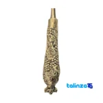 Packaging view of Brass Nut Spoon Decorative Design 27x6x4 cm label and