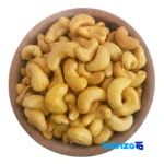 Packaging view of Salted Cashews label and