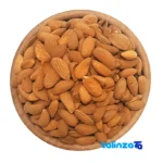 Packaging view of Iranian Raw Almonds label and