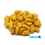 Packaging view of Handcrafted Salted Saffron Cashews label details and pack finish
