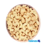 Packaging view of Moghzchi Raw Cashews Organic Fresh Flavor Vacuum label and