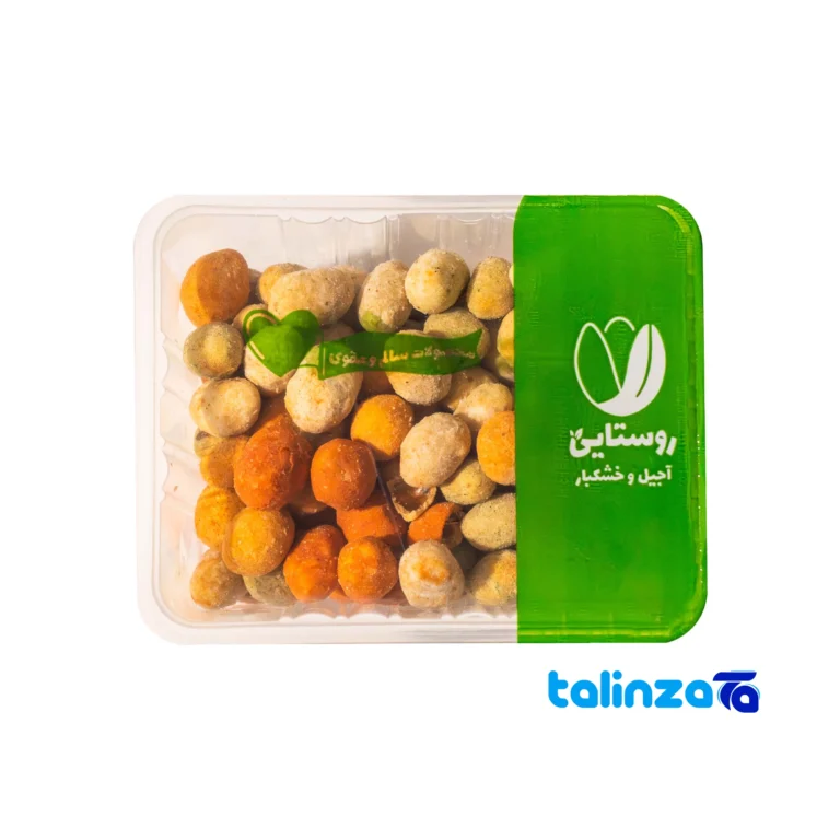 Roasted Peanuts Coated Mix Flavors 500 grams label and packaging view)
