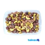 Packaging view of Premium Four Nut Mix - Savory Delight Grade 1 label and