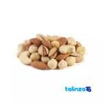 Packaging view of Natji Raw Four Nut Mix label and