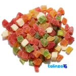 Packaging view of Tropical Dried Fruit Mix 1000 grams label and