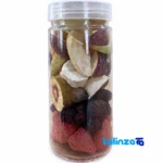 Shimana Mixed Puff Dried Fruit None label and packaging view)