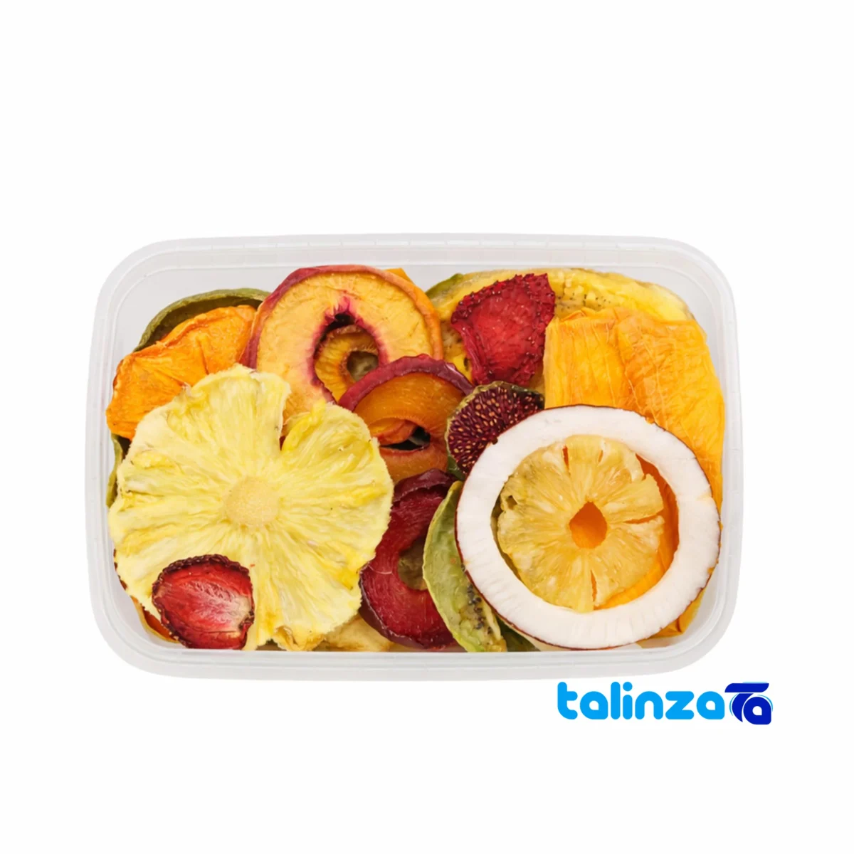 Mixed Dried Fruit 17 Varieties Organic label and packaging view)