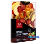 Packaging view of Zar Dried Sour Fruits Mix Delight label and
