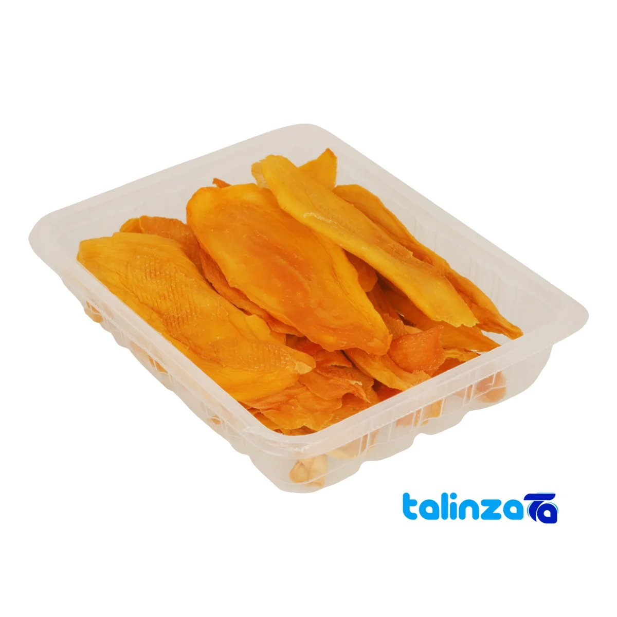 Packaging view of Akbar Rastgo Dried Mango Organic Delight label and