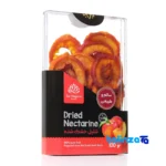 Zarnegaraan Dried Nectarine Organic Snack label and packaging view)