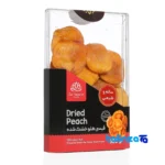 Packaging view of Zarngaran Dried Peach Slices Organic 300 grams label and