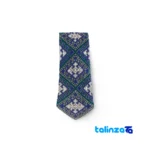 Handcrafted Men's Tie Traditional Baluchi MAJ10 saffron strand quality (Close-up)