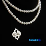 Packaging view of Perto Handmade Women's Brooch Silver Khorasan Razavi label and