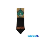 Packaging view of Paryzad Tie Handcrafted Blue Stitching label and