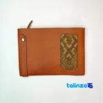 Packaging view of Jok Handcrafted Leather Men's Bag label and