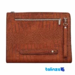 Packaging view of Handmade Leather Bag LM332 Unique Design label and