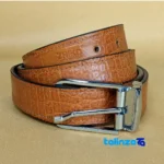 Ziko Belt 4101 Natural Leather Handmade Design Kurdistan label and packaging view)