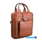 ER-2850 Handmade Leather Shoulder Bag for Men Tehran - Packaging view showing label and
