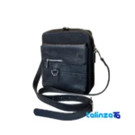 Packaging view of J Leather Messenger Bag Yashar East Azerbaijan label and