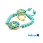 Altin Honar Handmade Jewelry Set - Bird Design - Packaging view showing label and