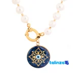 Elon Women's Necklace Pearl Pendant Detachable - Packaging view showing label and