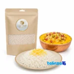 Etmad Khob Hashemi Rice - Premium Quality - Packaging view showing label and