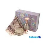 Packaging view of Mahitab Gift Set Four-Piece Artisan Collection Four label details and pack finish