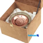 Ferooz Gift Set - Elegant Fabric and Copper Design - Packaging view showing label