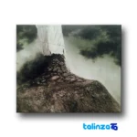 Packaging view of Azin Zolfaghari Mixed Media Artwork 02 120x100x5 cm label and