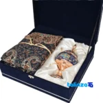 Packaging view of Negarestan Gift Set Copper and Termeh Elegant Design label