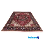 C Persia Handwoven Rug Luxurious Design - Weave close-up showing material and craftsmanship