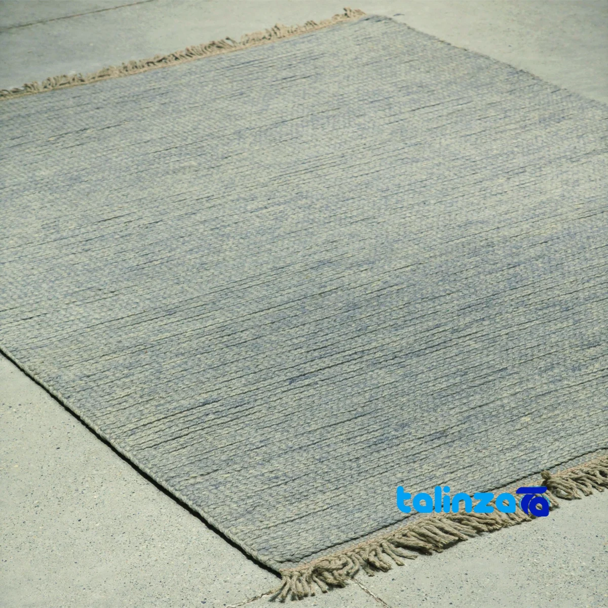 Moroccan Modern Handmade Rug Gray - Detail view showing pile texture close-up