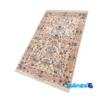 Kashmar Handwoven Rug Elegant Design - Weave close-up showing material and craftsmanship