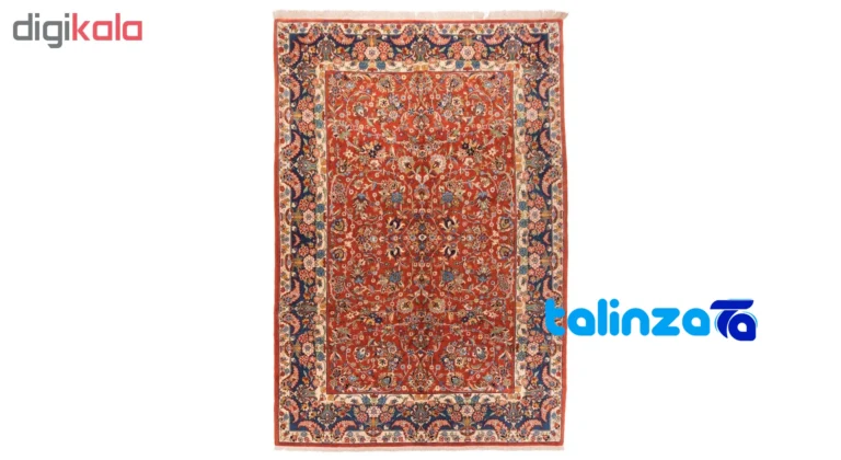 Cypress Handmade Rug Red Luxurious Design 306 x pattern and color tone (Top view)