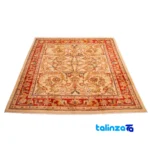C Persia Handwoven Rug Elegant Design - Weave close-up showing material and craftsmanship