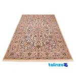 C Persia Handwoven Carpet Unique Design material and craftsmanship (Weave close-up)