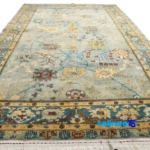 Persian Handwoven Rug Sultanabad Model Hand wash only pile texture close-up (Detail view)