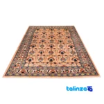 C Persia Handwoven Rug Elegant Design pile texture close-up (Detail view)