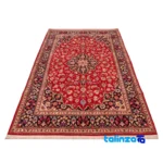 C Persia Handwoven Rug Luxurious Design pile texture close-up (Detail view)