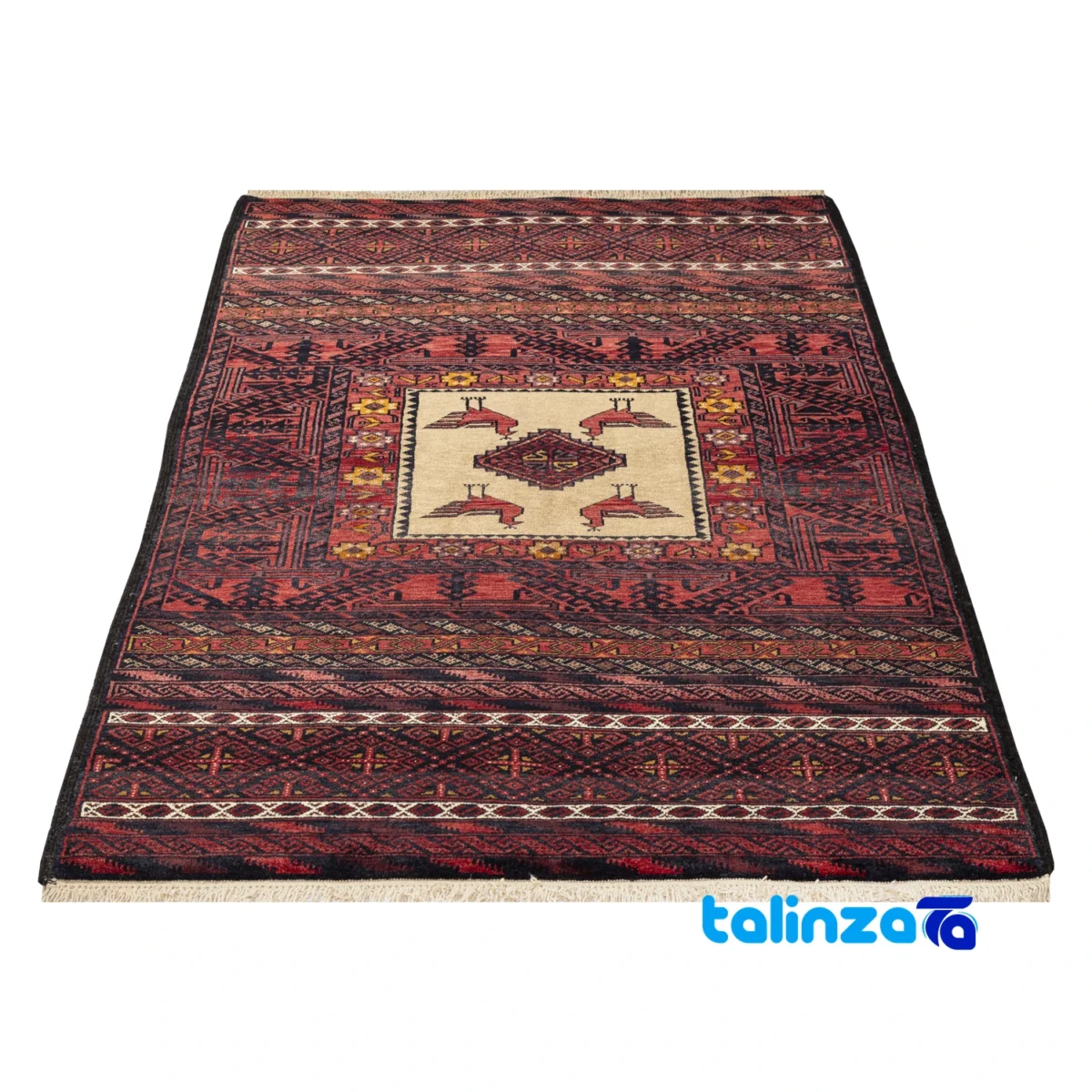 Handwoven Persian Carpet Model Baluch - Weave close-up showing material and craftsmanship