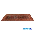 Handwoven Persian Runner Rug Baloch Pattern 272 x - Weave close-up showing material and craftsmanship