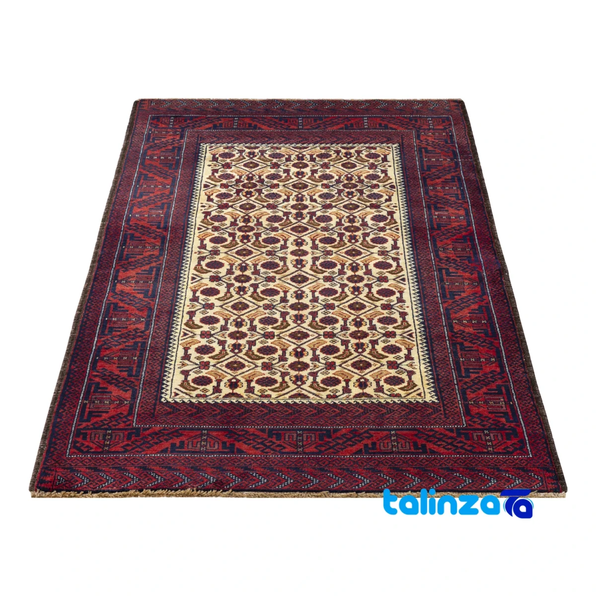 Handwoven Carpet by Brand - Traditional Design - Detail view showing pile texture close-up