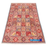 C Persia Handwoven Carpet - Colorful Design - Weave close-up showing material and craftsmanship