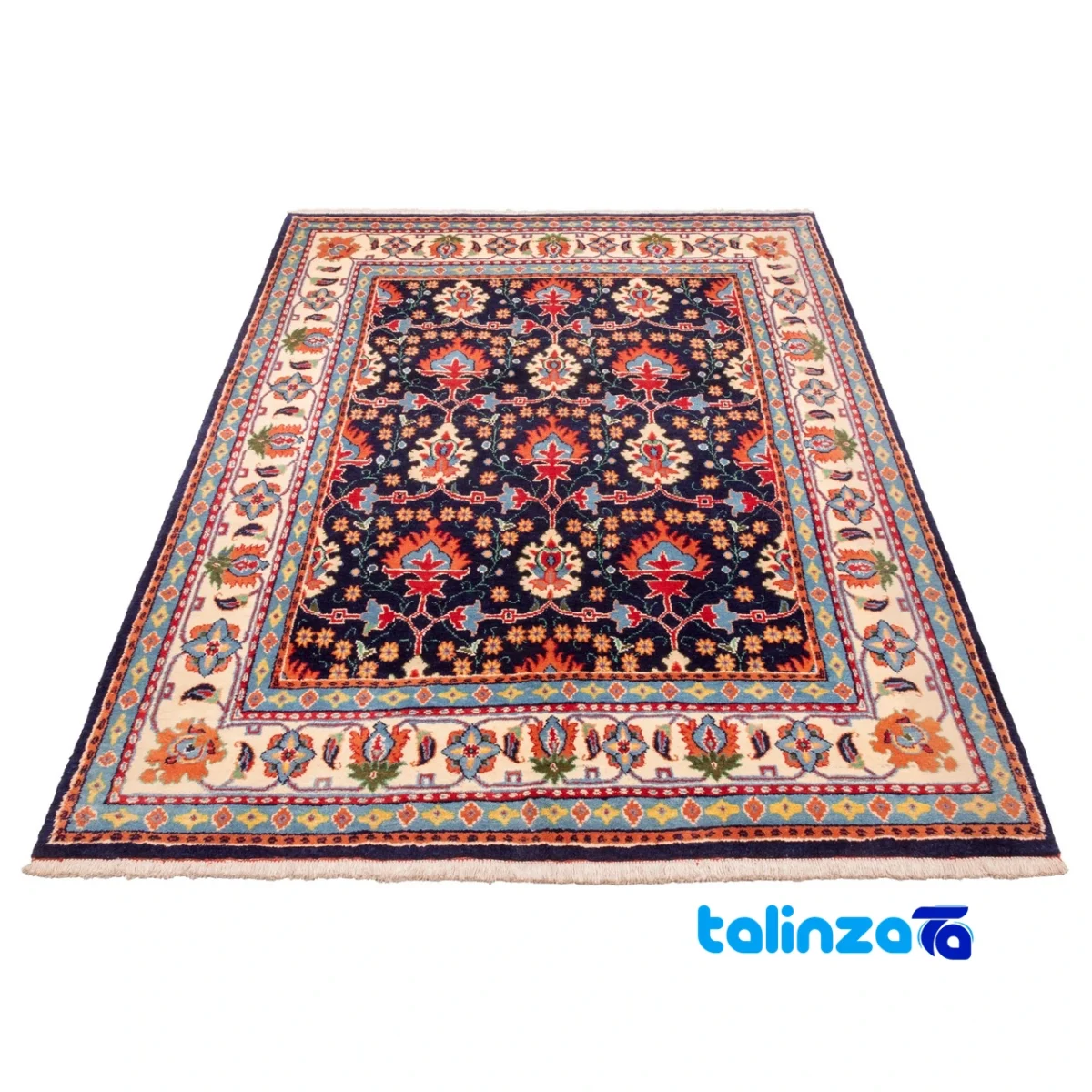 C Persia Handwoven Rug Elegant Design 224x170x1 cm pile texture close-up (Detail view)
