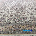 Nain Handwoven Carpet 6.5 Meters Unique Design - Detail view showing pile texture close-up