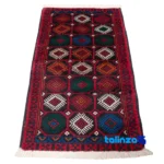 Weave close-up of Cypressia Handwoven Area Rug Colorful Design material and craftsmanship
