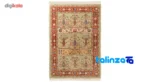 Si Persia Handwoven Carpet Green Design pile texture close-up (Detail view)