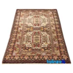 Weave close-up of Baloch Handwoven Rug Area Design Natural Dye material and craftsmanship
