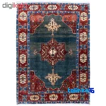 Si Persia Handwoven Rug Green material and craftsmanship (Weave close-up)