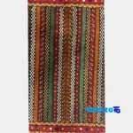 Detail view of Turkmen Handwoven Rug Red Hand wash pile texture close-up